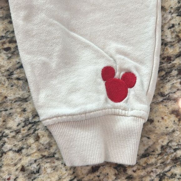 Disney Cream Jogger Sweat Pants with Mickey Mouse and friends Design kids 11/12 - Picture 11 of 15